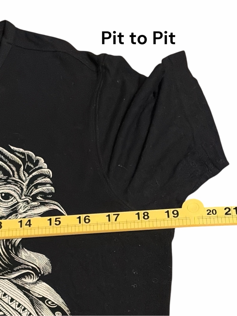 Men's Black Graphic Rooster Short Sleeve Tee - Picture 4 of 5